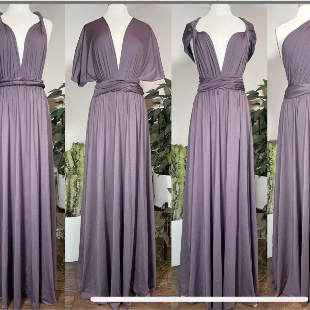 Infinity wrap dress, bridesmaids dress in lavendar haze